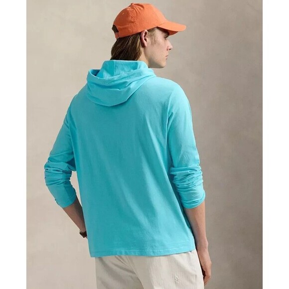 Polo Ralph Lauren Men's Polo Bear Jersey Hooded T-Shirt Color Blue Size XL - Picture 2 of 4